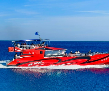 Kiotari, Lardos, Lindos: High Speed Boat Trip to Rhodes Town