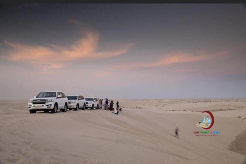 Safari dans le désert, promenade à dos de chameau, planche sur le sable, visite de la mer intérieureDoha : Safari, promenade à dos de chameau, circuits de transit en mer intérieure Aventure