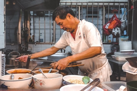 Visite de Singapour la nuit et de la cuisine de rue