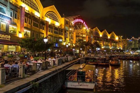 Сингапур ночью и тур по уличной еде