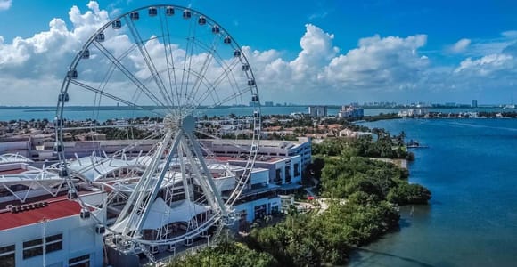 Cancun Sightseeing SkyWheel, Letters and Shopping