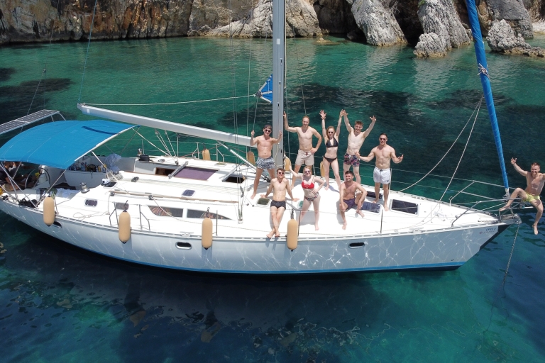 Excursión en velero por la isla de Corfú