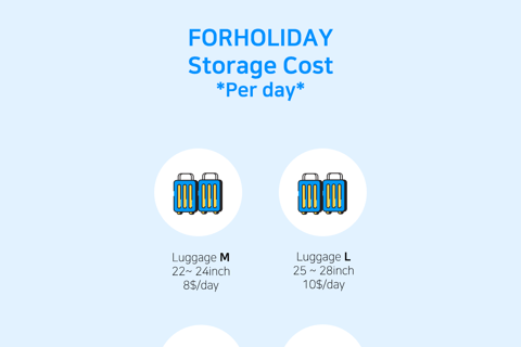 Seoul: Luggage Storage near Incheon Airport Terminal 1