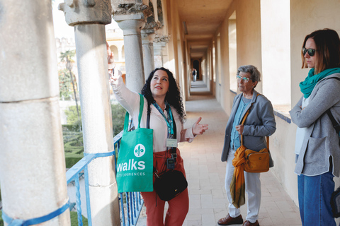 Séville : Visite guidée à pied avec accès à l'Alcazar et à la cathédrale