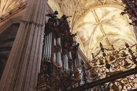 Siviglia: Tour guidato a piedi con accesso all&#039;Alcazar e alla Cattedrale