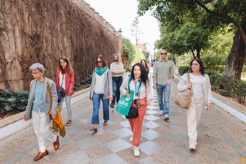 Sevilla: Rondleiding met gids met toegang tot Alcazar & kathedraal