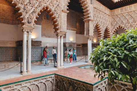 Séville : Visite guidée à pied avec accès à l'Alcazar et à la cathédrale