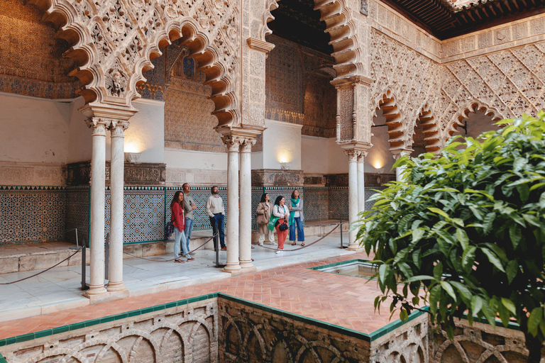 Sevilla: Rondleiding met gids met toegang tot Alcazar & kathedraal