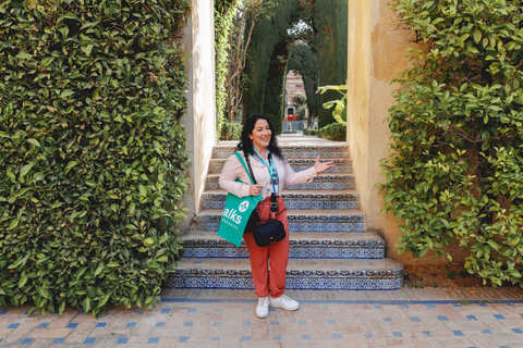 Siviglia: Tour guidato a piedi con accesso all&#039;Alcazar e alla Cattedrale