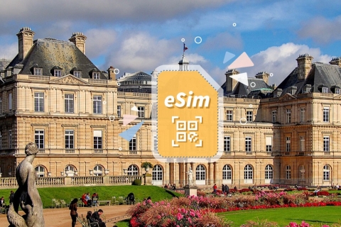 Luxemburgo/Europa: Plan de datos móviles eSimDiario 1GB /14 Días