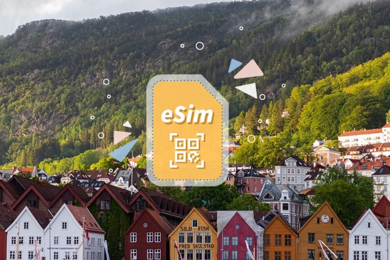 Norwegen/Europa: eSim Mobile Datenplan15GB/30 Tage
