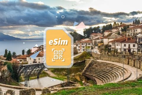 Pohjois-Makedonia/Eurooppa: eSim Mobiilidatapaketti