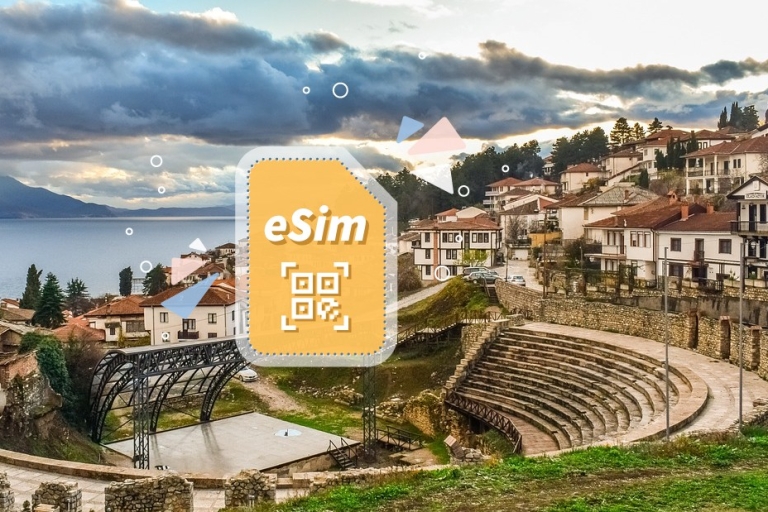 North Macedonia/Europe: eSim Mobile Data Plan 3GB/5 days