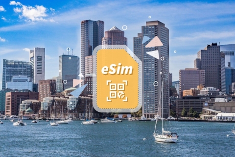 Boston : USA eSIM Roaming (en option avec le Canada)3GB/ 5 jours pour les USA et le Canada