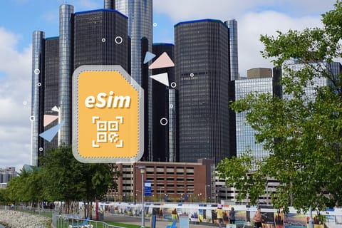 Detroit: USA eSIM Roaming (Optional with Canada)