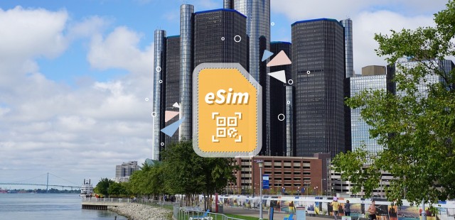 Detroit USA eSIM Roaming (Optional with Canada)