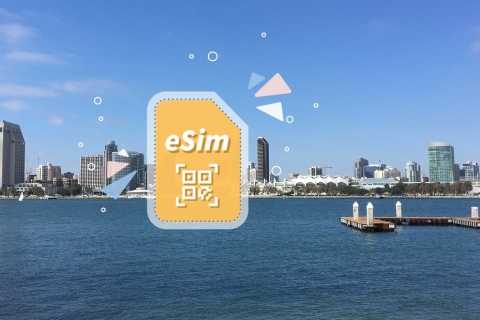 San Diego: Roaming eSIM w USA (opcjonalnie w Kanadzie)15 GB/30 dni Tylko dla USA