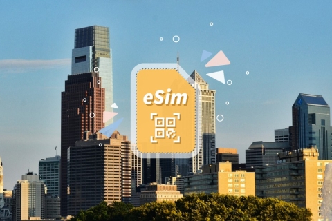 Filadelfia: Roaming eSIM w USA (opcjonalnie w Kanadzie)Codziennie 1 GB / 14 dni tylko dla USA
