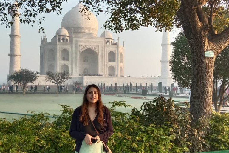 Vanuit Delhi: privétour Taj Mahal en Agra FortAlleen vervoer & gids