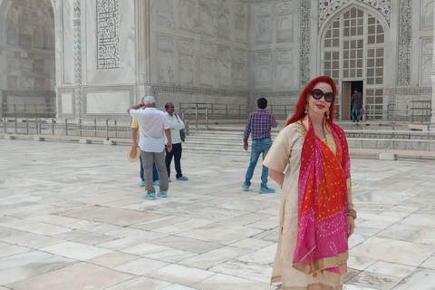 Vanuit Delhi: privétour Taj Mahal en Agra FortAlleen vervoer & gids