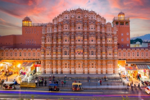 Visite privée : Visite de la ville rose de Jaipur depuis Delhi