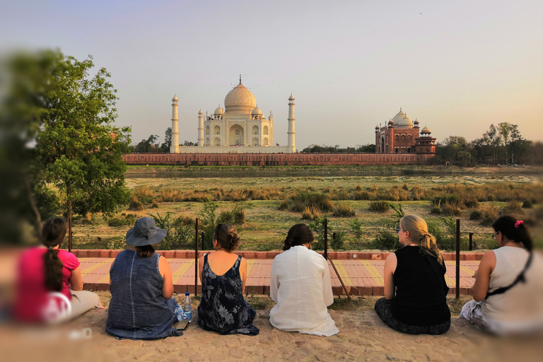 Vanuit Delhi: Taj Mahal en Agra Fort Tour per privéautoDiensten voor privégidsen