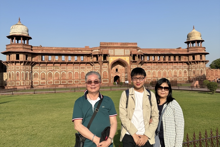 Vanuit Delhi: Taj Mahal en Agra Fort Tour per privéautoDiensten voor privégidsen
