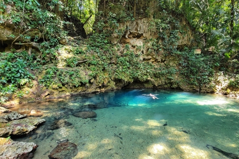 Belize: Mayan Ruins and inland Blue Hole Tour Guided Tour to Xunantunich Ruins and inland Blue Hole Tour