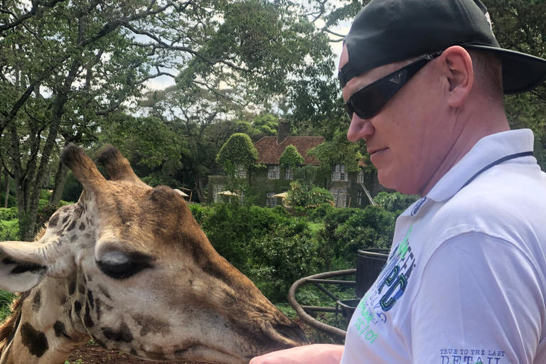 Visite à Nairobi du sanctuaire des éléphants et du centre des girafes.