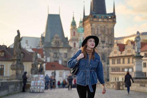 Praga: Servizio fotografico professionale al Ponte CarloVIP (50 foto modificate professionalmente)