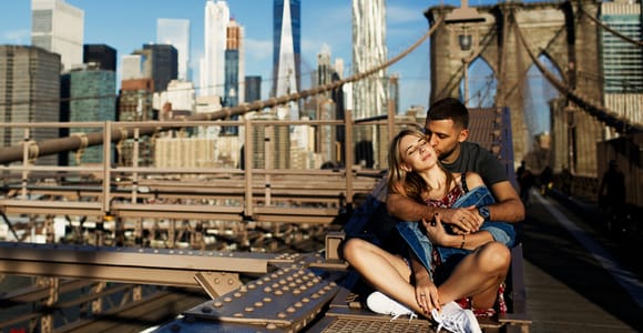 New York: Professionelles Fotoshooting an der Brooklyn Bridge