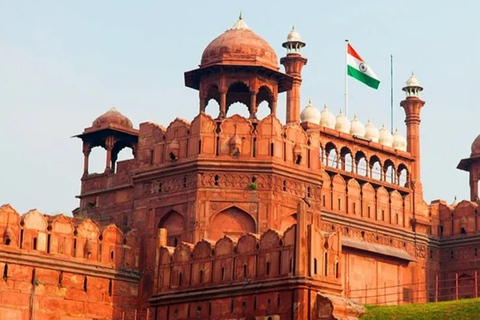 Vecchia Delhi: tour di Chandni Chowk con tè e snack Tuk TukSolo auto, autista, guida e tuk tuk