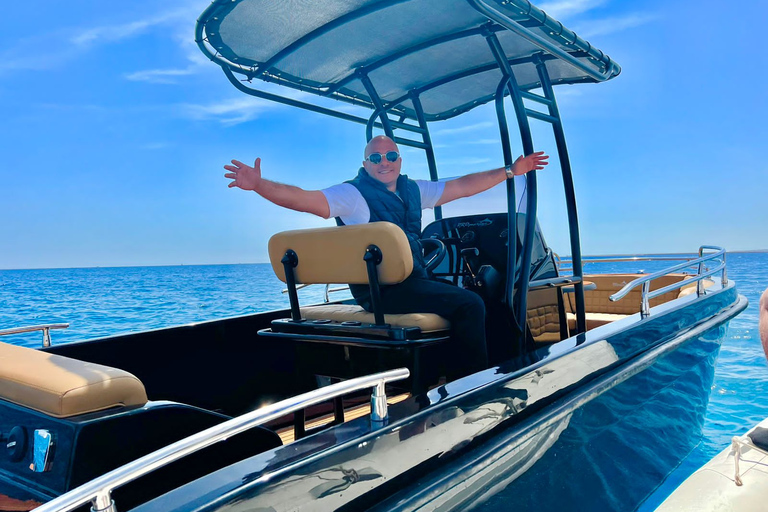 Hurghada: Privat motorbåtsäventyr med snacks och upphämtning4-Hour Speedboat Rental