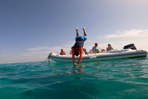 Hurghada: Privat motorbåtsäventyr med snacks och upphämtning4-Hour Speedboat Rental