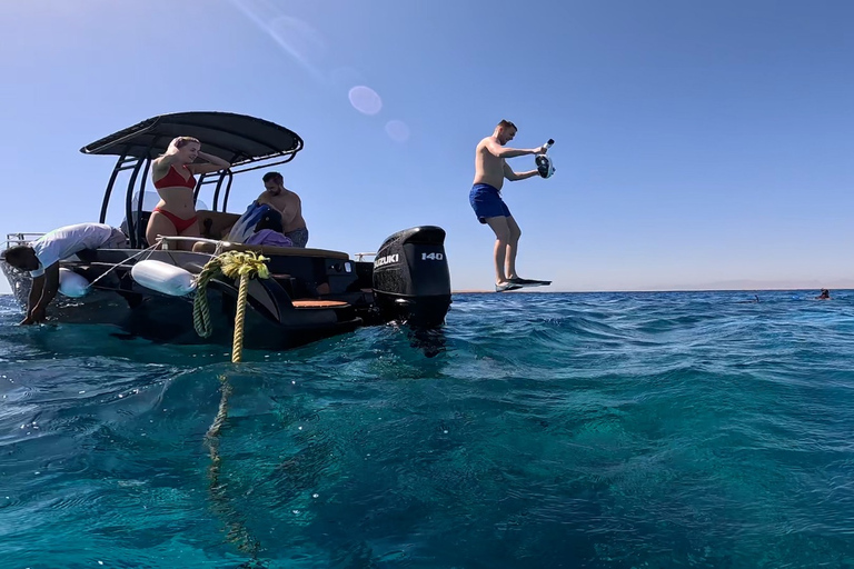 Hurghada: speedboot 7-in-1 reis met snorkelen en lunchGroepsreis