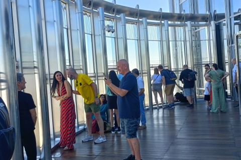 Dubai: tour van een halve dag met ticket Blauwe Moskee en Burj KhalifaPrivérondleiding in het Duits of Spaans