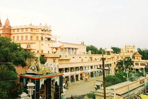 Visite nocturne de Mathura Vrindavan au départ d'Agra