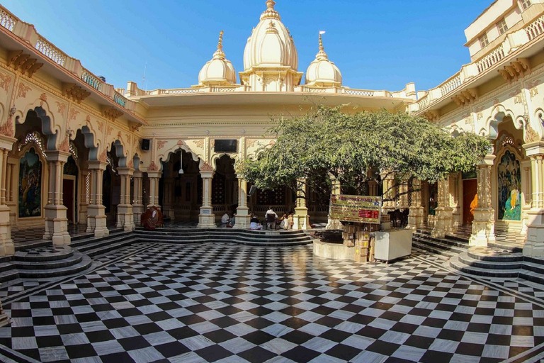 Visite nocturne de Mathura Vrindavan au départ d'Agra