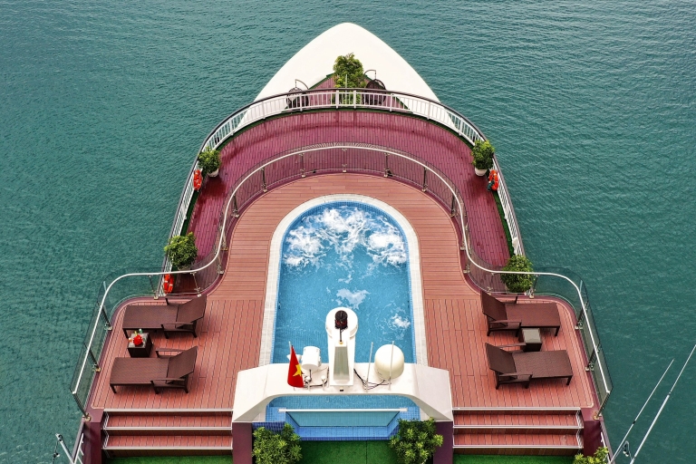 Z Ninh Binh DoRa Rejs Ha Long Bay: Prywatny pokój z balkonem
