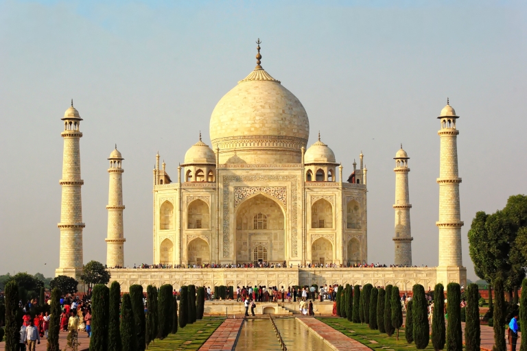 Delhi : visite du Taj Mahal, du fort d'Agra et du bébé Taj en train expressExcursion en autocar de 1ère classe