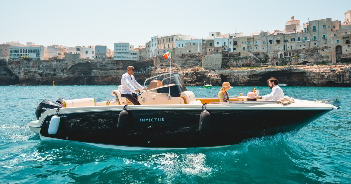 Polignano a Mare: Boat Cruise to Scenic Caves with Prosecco | GetYourGuide