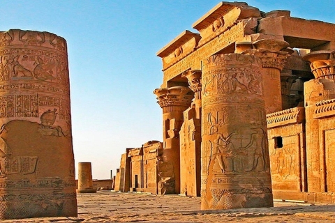 Luksor: Prywatna wycieczka z przewodnikiem po Edfu i Kom Ombo, lunch i Felucca