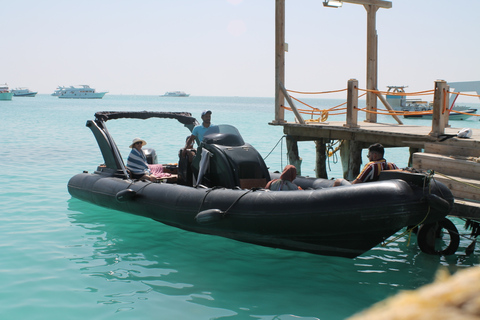 Hurghada: Cruzeiro de Snorkeling em Lancha Rápida na Baía de Orange com AlmoçoViagem particular