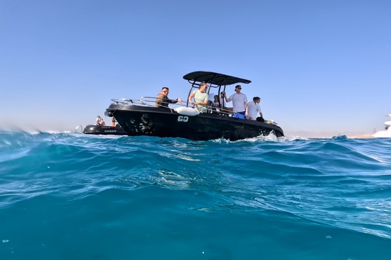 Hurghada: Privates Schnellboot zur Insel Orange Bay mit MittagessenHurghada: Privates Schnellboot zu den Inseln der Orangenbucht