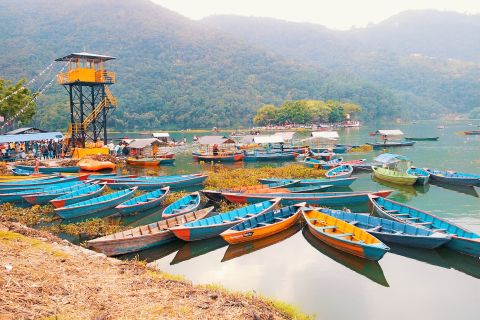 Pokhara in 5 Hours: Lake, Museum, Cave, Falls & Pagoda Hill