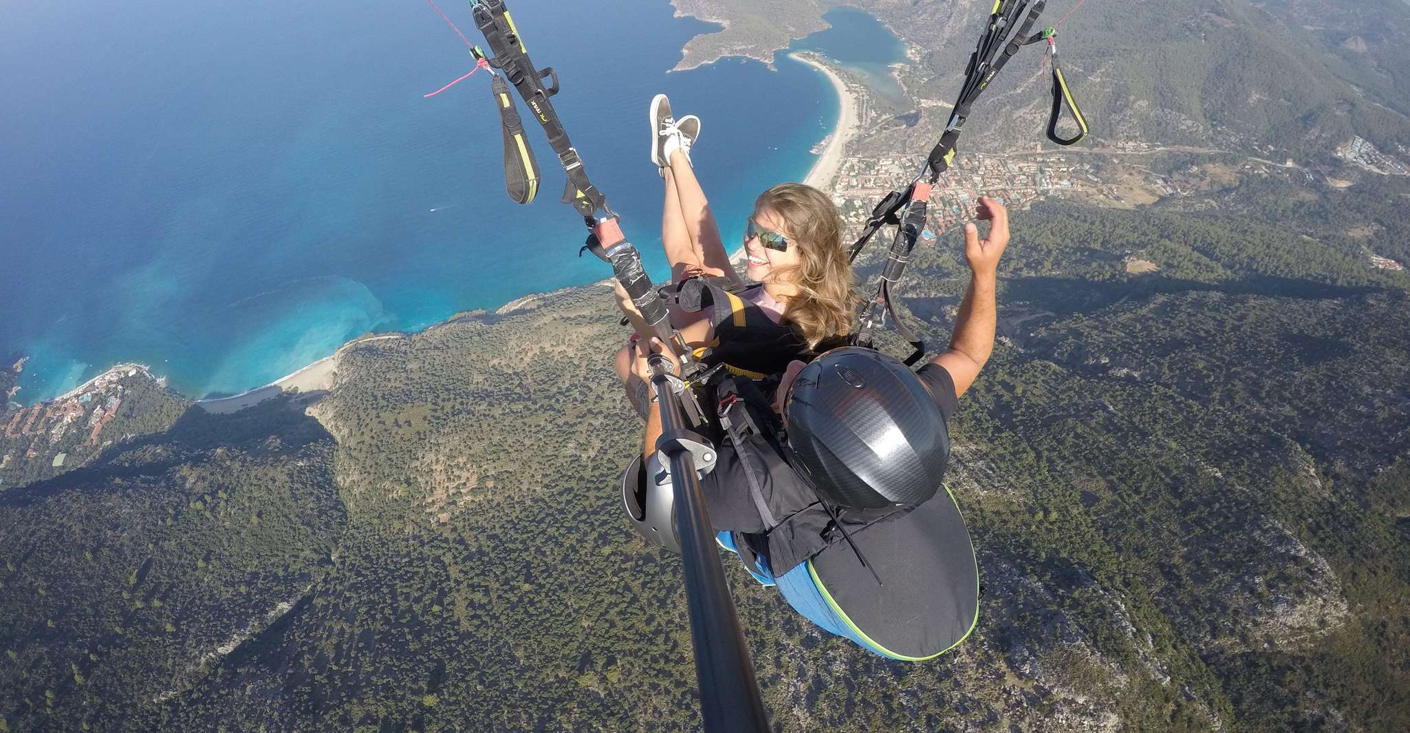 Fethiye, Tandem Paragliding Erfahrung mit Hotel Pickup - Hizvo