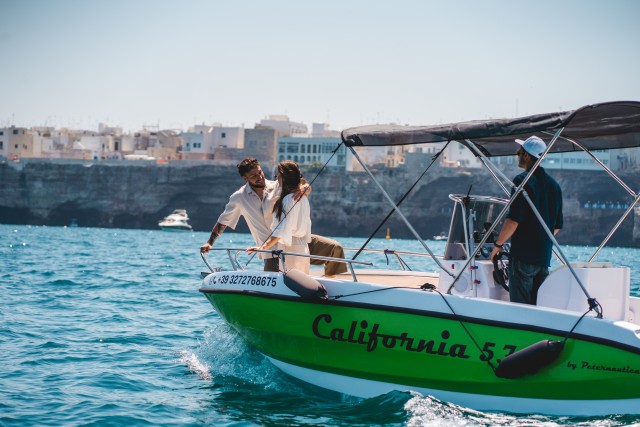 Visit Monopoli Private Half-Day Sightseeing Cruise with Aperitif in Monopoli
