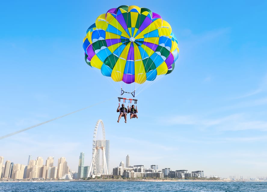 Dubai Palm View and JBR View Parasailing Experience GetYourGuide