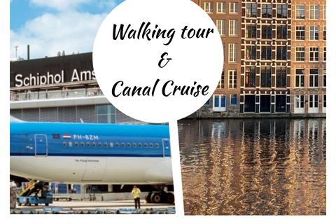 Amsterdam: Tour panoramico con transfer aeroportualeAmsterdam: giro turistico dello scalo con trasferimento aeroportuale