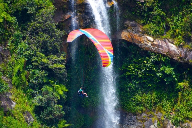 Paragliding over giant waterfalls private tour from Medellin Paragliding over giant waterfalls private tour